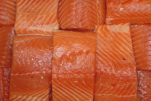 oily fish - salmon fillets