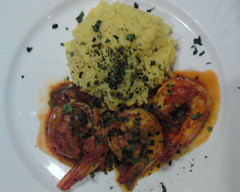 Recipe - Mediterranean Prawns With Spicy Basmati Rice